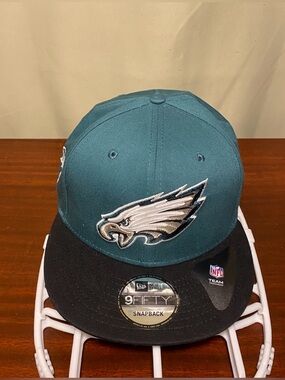Philadelphia Eagles Jalen Hurts New Era 9Fifty Custom Autograph Snapback Hat NWT